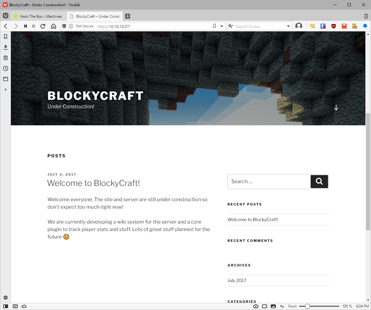 Blocky Log Blocky - Cyber Security Notebook